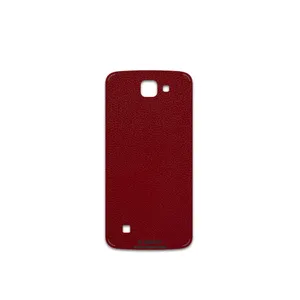 MAHOOT Red-Leather Cover Sticker for LG K4