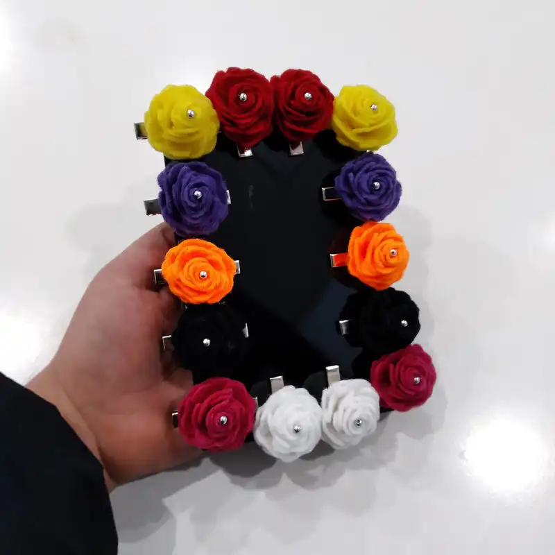 گیره مو دخترانه مدل 142 مجموعه 14 عددی