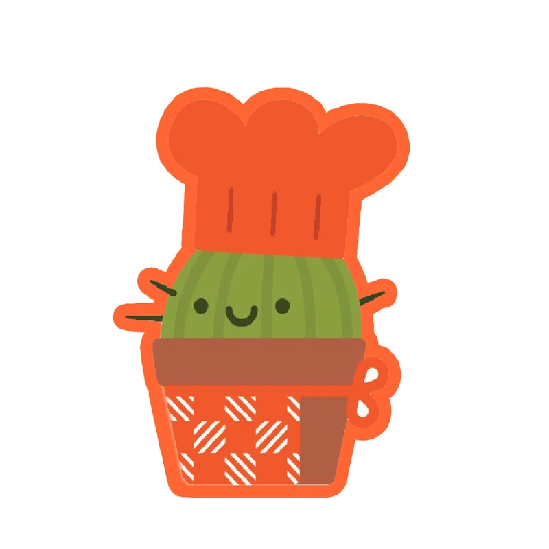 استیکر لپ تاپ طرح کاکتوس کد 1628