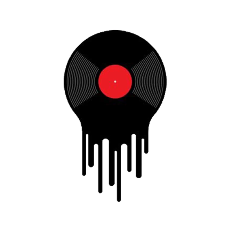 استیکر تزئینی موبایل طرح صفحه گرامافون کد 1651