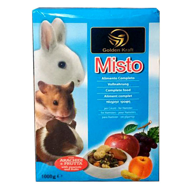 غذای خشک جوندگان گلدن کرافت مدل Misto وزن 1000 گرم