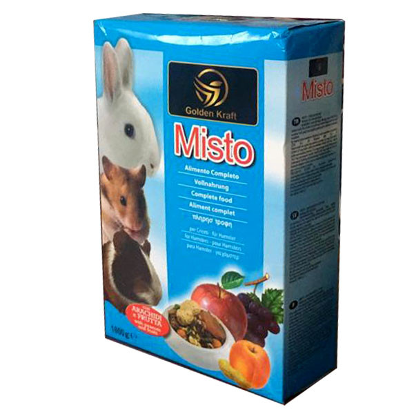 غذای خشک جوندگان گلدن کرافت مدل Misto وزن 1000 گرم