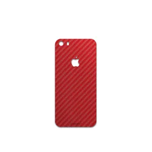 MAHOOT Red-Fiber Cover Sticker for apple iPhone 5s