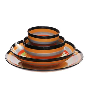 سرویس غذا خوری 4 پارچه مدل سرخ پوستی 