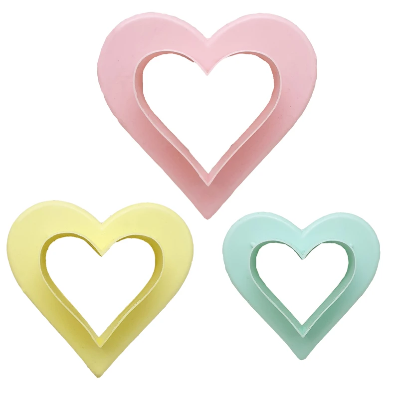 کاتر شیرینی مدل Heart-01 مجموعه 3 عددی