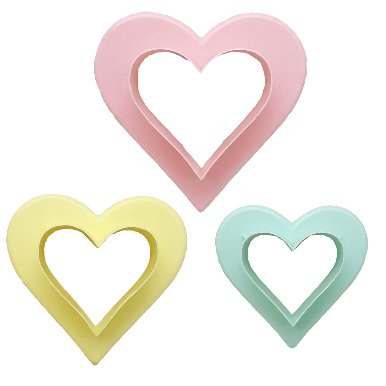 نقد و بررسی کاتر شیرینی مدل Heart-01 مجموعه 3 عددی توسط خریداران