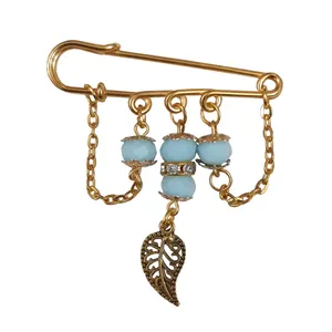 سنجاق سینه زنانه طرح تک برگ کد m905