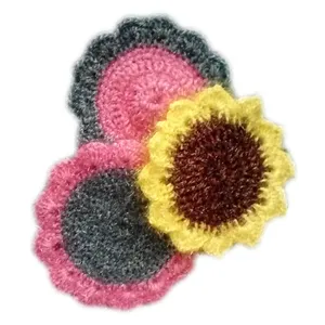 اسکاچ ظرفشویی طرح گل بسته 3 عددی