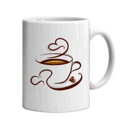 ماگ طرح فنجان قهوه کد EL01