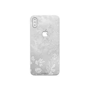 MAHOOT Silver-Wildflower Cover Sticker for apple iPhone XS