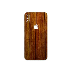 MAHOOT Orange-Wood Cover Sticker for apple iPhone XS