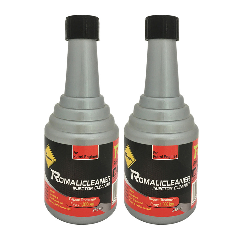 مکمل تمیز کننده سیستم سوخت خودرو رومالی مدل Romalicleaner حجم 250 میلی لیتر بسته 2 عددی