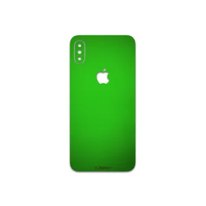 MAHOOT Metallic-Green Cover Sticker for apple iPhone XS