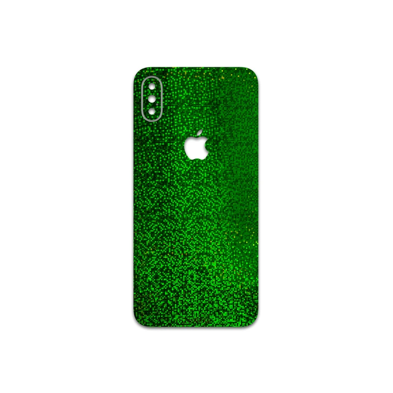 برچسب پوششی ماهوت مدل Green-Holographic مناسب برای گوشی موبایل اپل iPhone XS