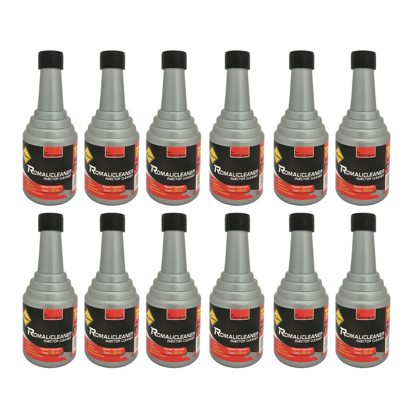  مکمل تمیز کننده سیستم سوخت خودرو رومالی مدل Romalicleaner حجم 250 میلی لیتر بسته 12 عددی