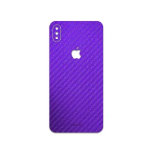 MAHOOT Purple-Fiber Cover Sticker for apple iPhone XS Max