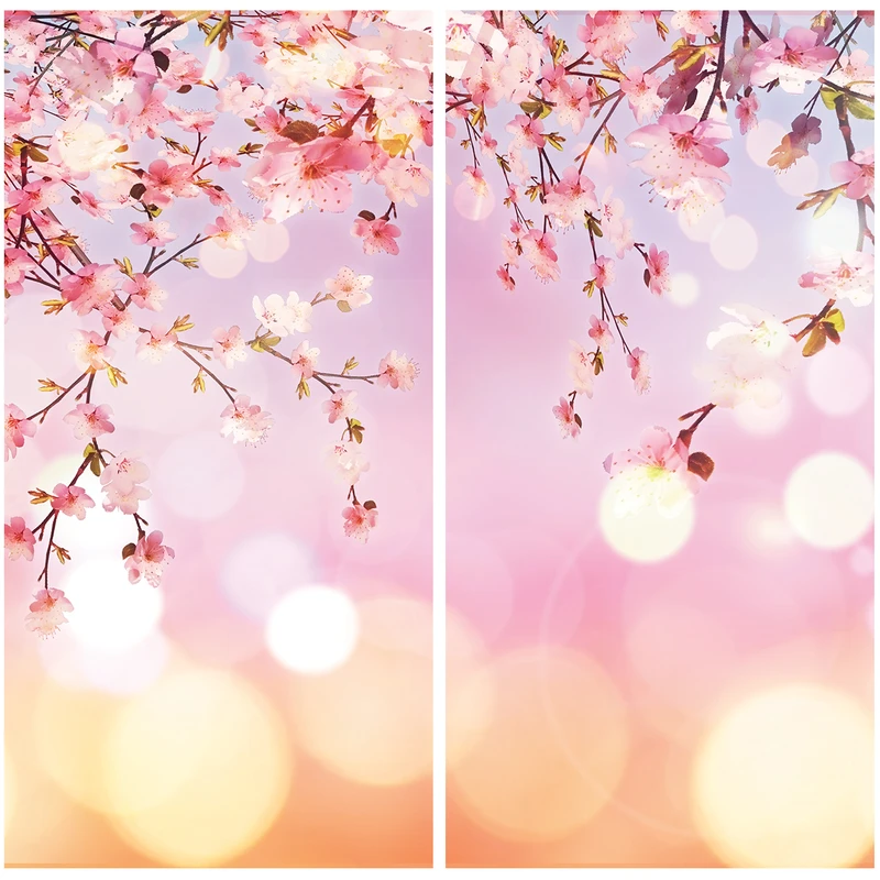 استیکر شیشه طرح beautiful blossom بسته دو عددی