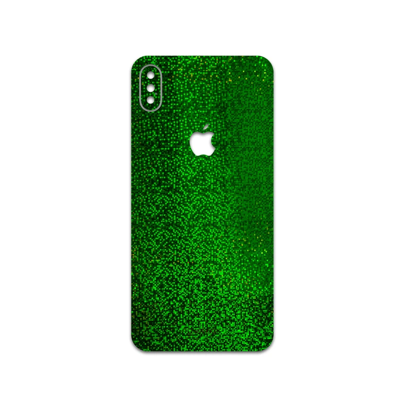 برچسب پوششی ماهوت مدل Green-Holographic مناسب برای گوشی موبایل اپل iPhone XS Max