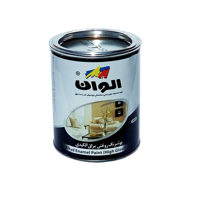 رنگ روغنی آبی الوان مدل 166 حجم 1000 میلی لیتر