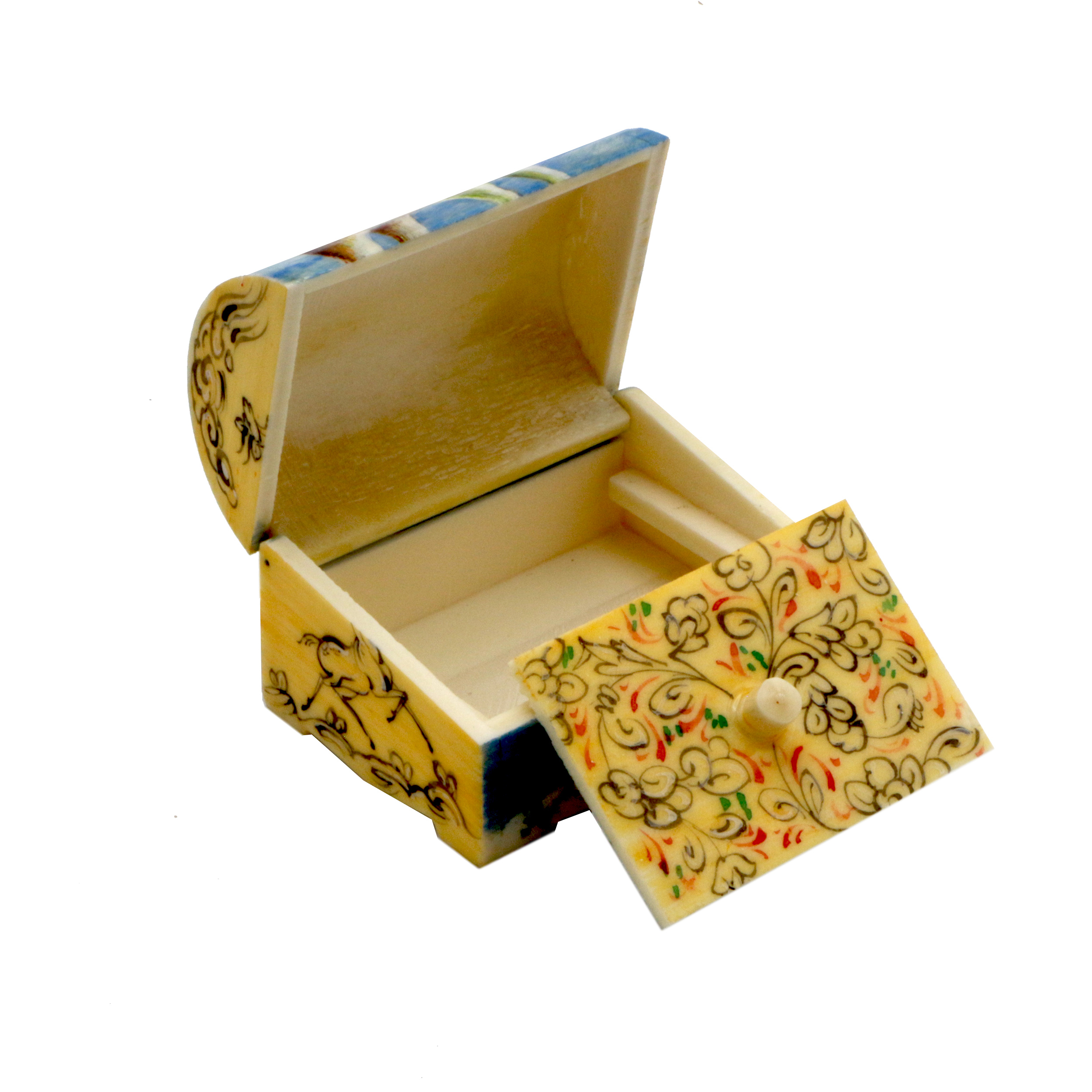 جعبه جواهرات استخوانی طرح سگ کد m7
