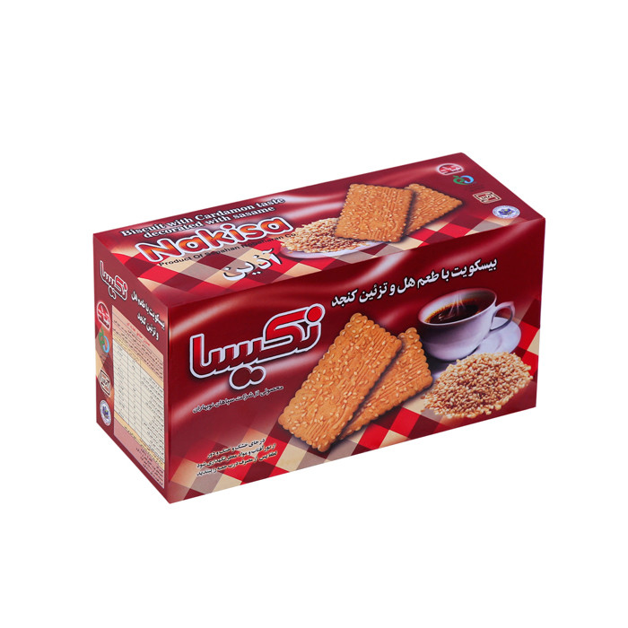 بیسکویت با طعم هل و تزئین کنجد نکیسا - 900 گرم