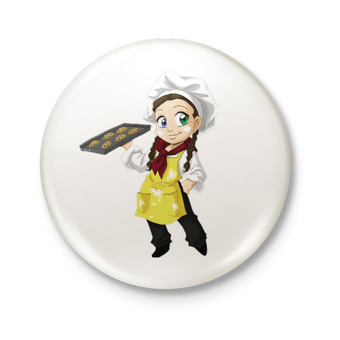 پیکسل طرح دختر شیرنی پز کد DDP331