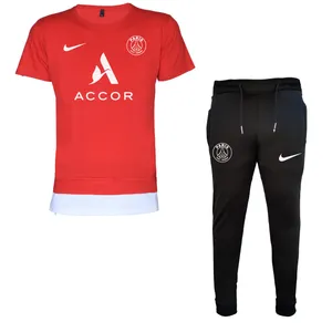 ست تیشرت و شلوار ورزشی مردانه طرح تیم پاریس کد 5890