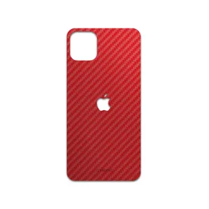 MAHOOT Red-Fiber Cover Sticker for apple iPhone 11 Pro Max