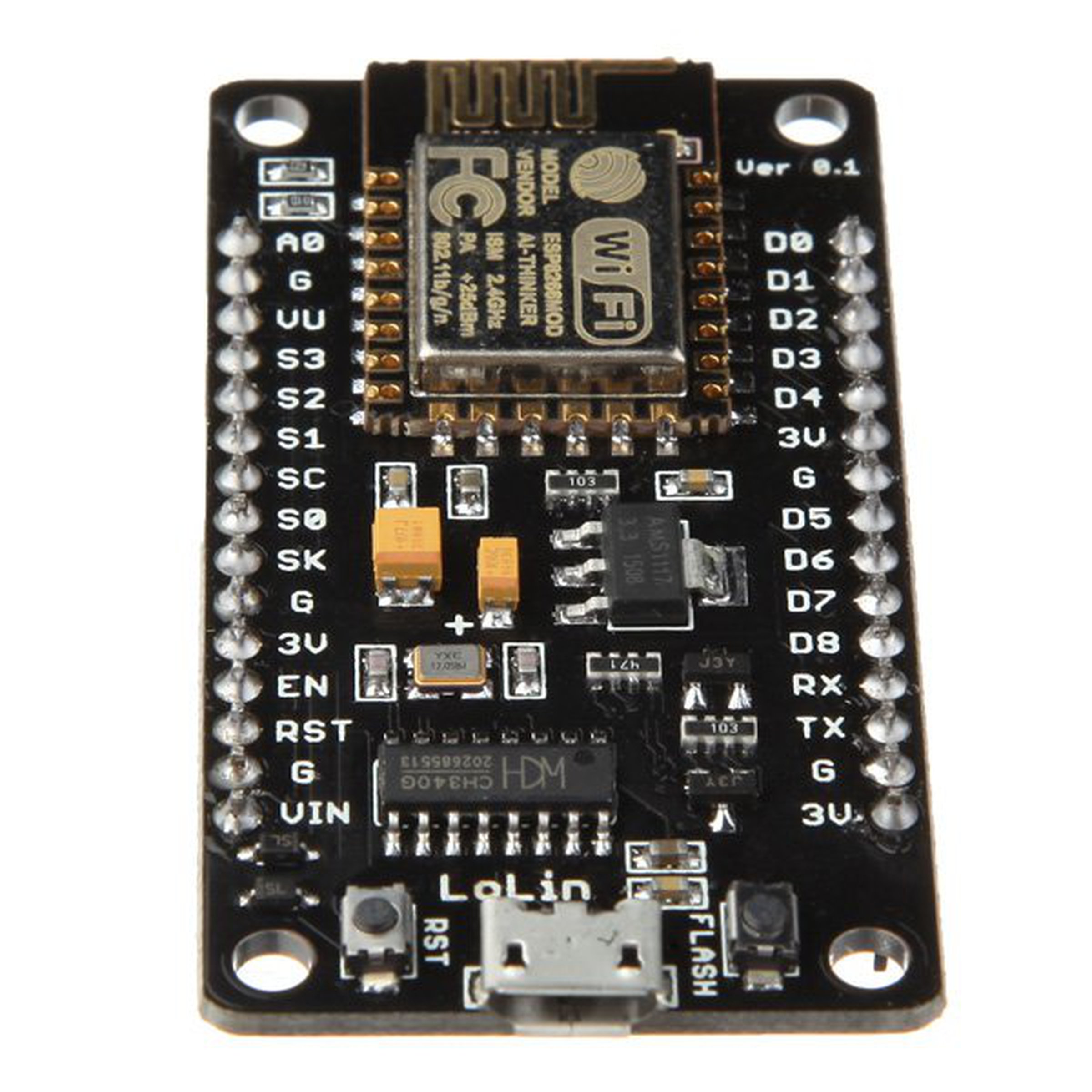 برد کنترلی NODEMCU مدل CH340+WIFI