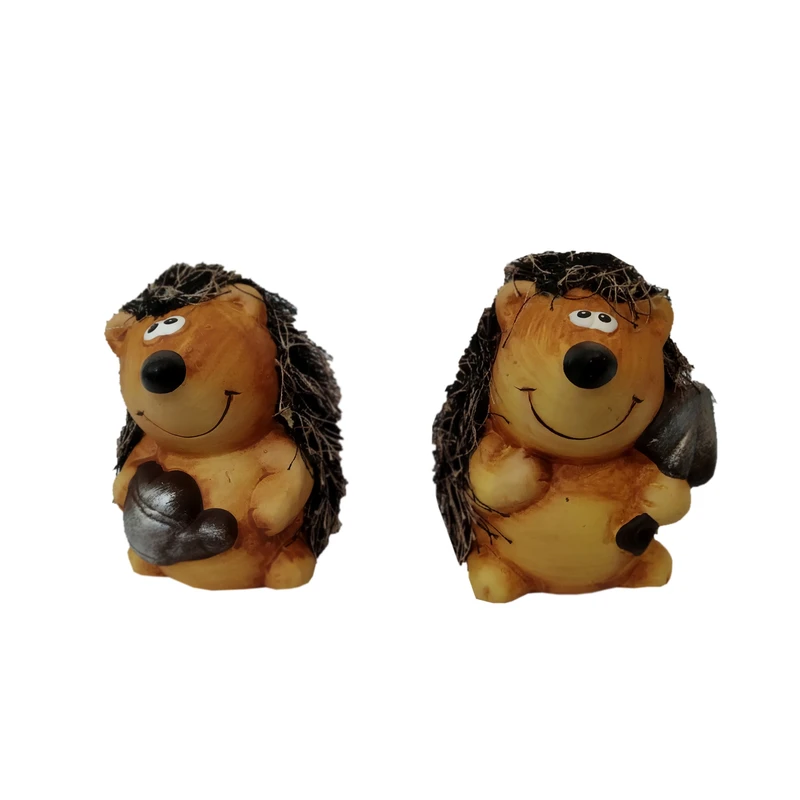 مجسمه طرح جوجه تیغی کد 57 مجموعه دو عددی