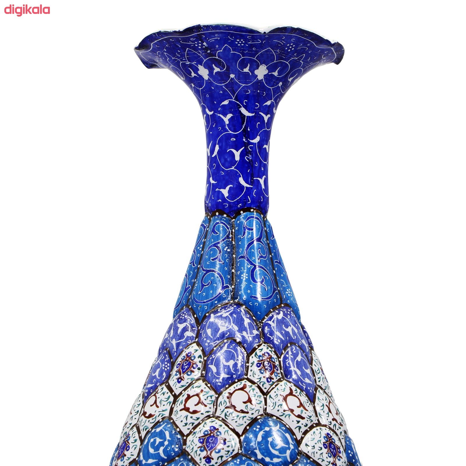 گلدان میناکاری مسی کد G251 main 1 2
