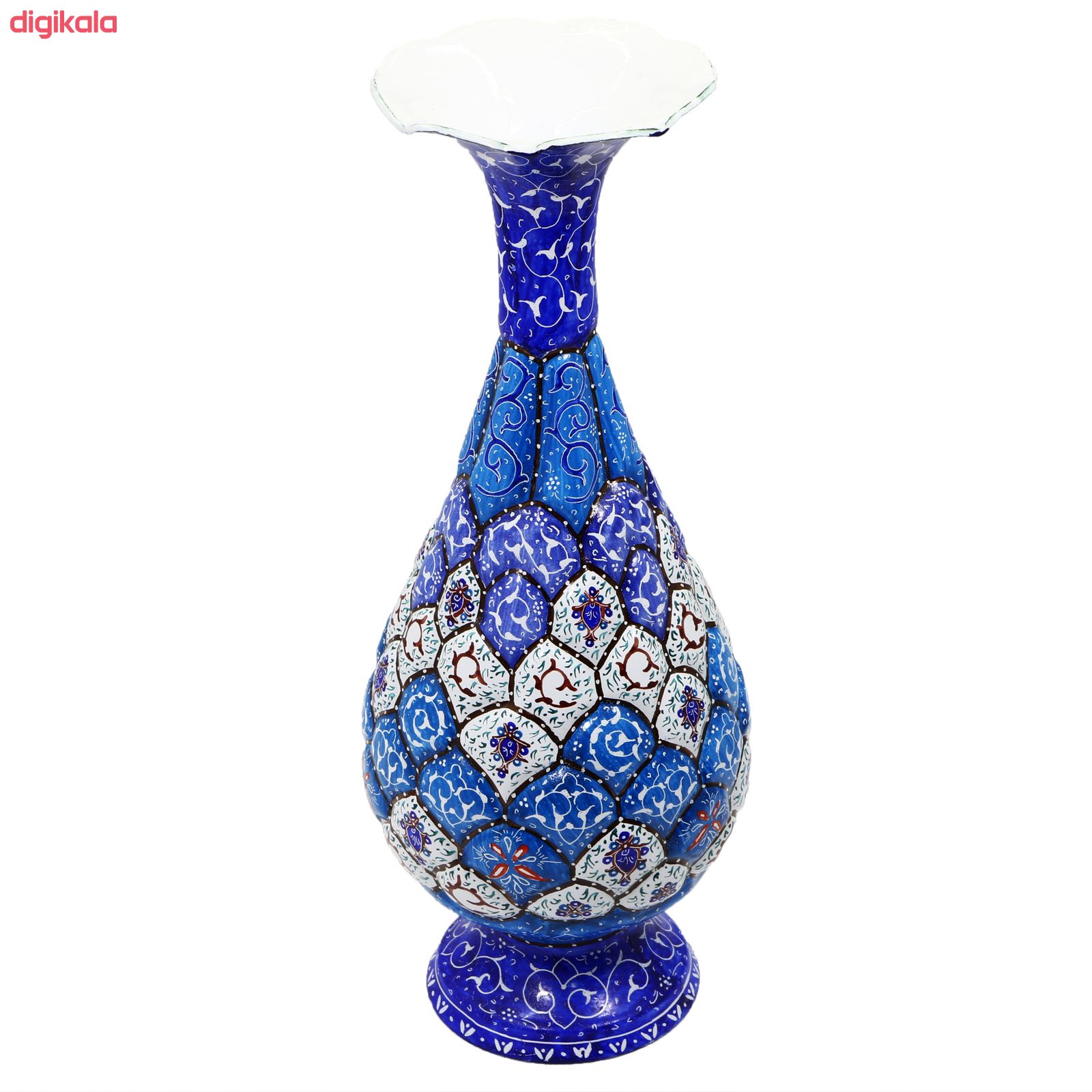 گلدان میناکاری مسی کد G251 main 1 1