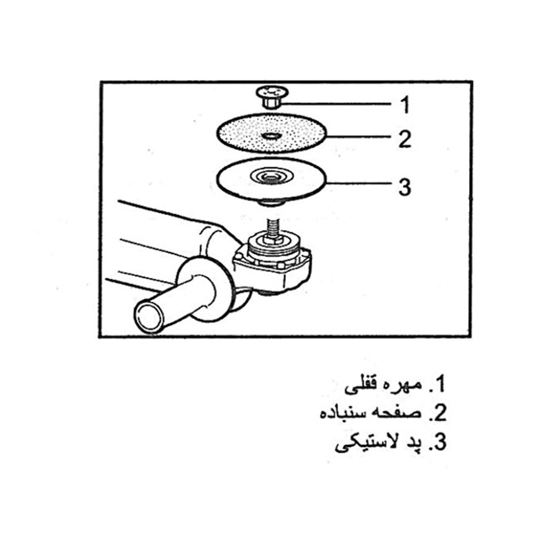 ورق سنباده اورینت کرافت مدل D115P80 بسته 5 عددی