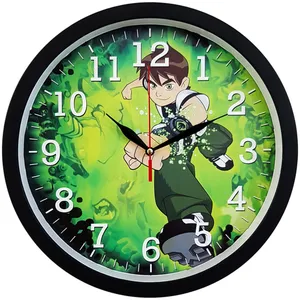 ساعت دیواری کودک  کد BEN10-Black