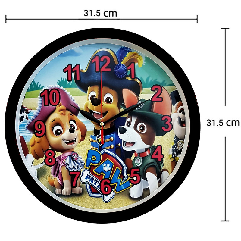 ساعت دیواری کودک کد 310-DOG-B