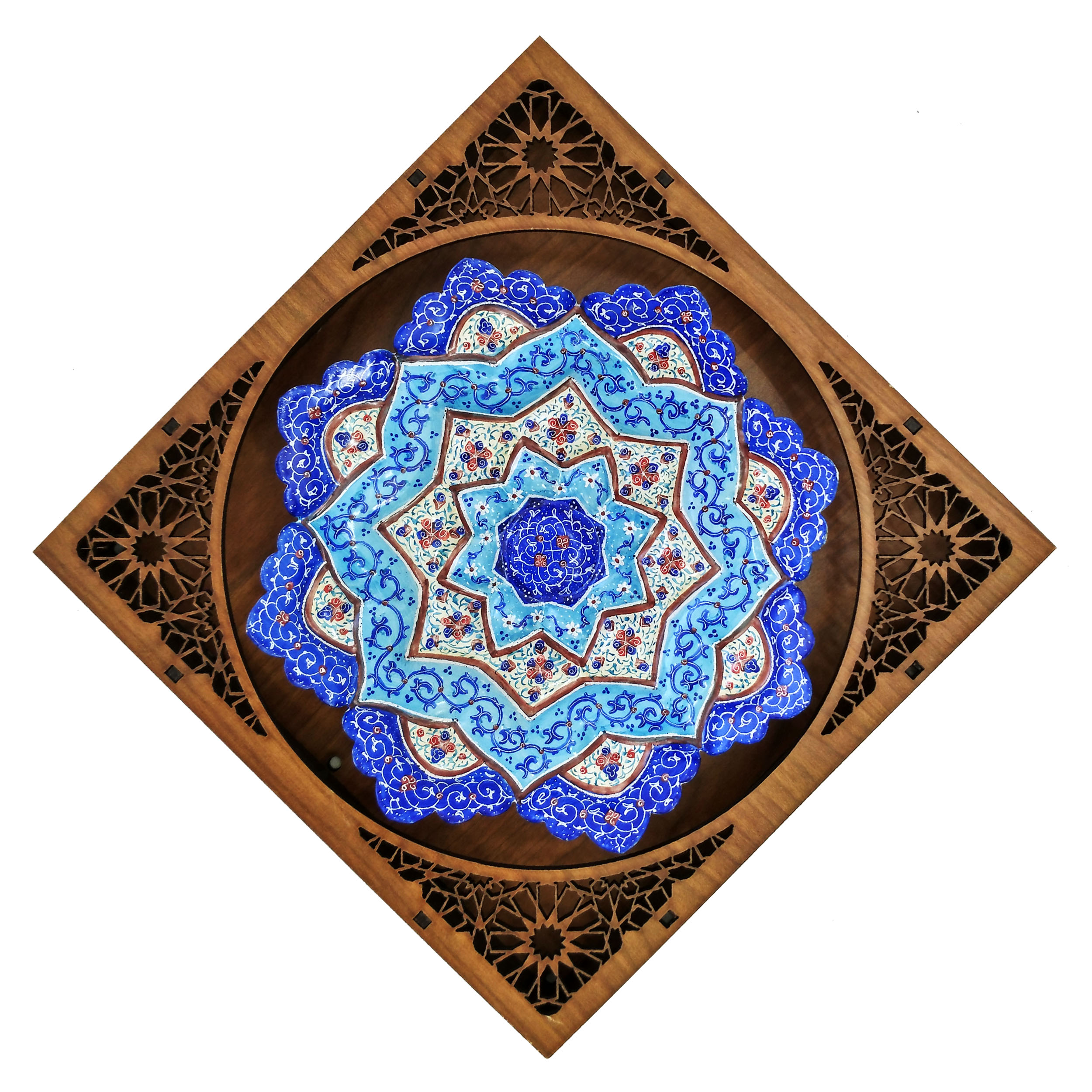 بشقاب میناکاری مسی کد B16-5