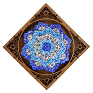 بشقاب میناکاری مسی کد B16-5