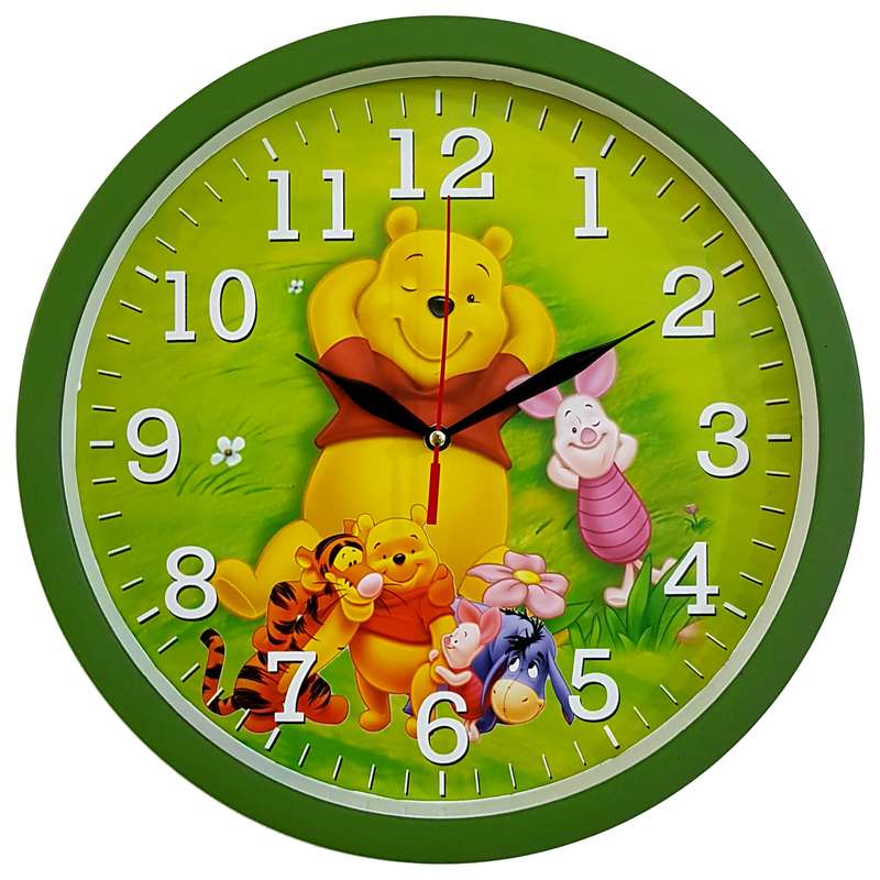 ساعت دیواری کودک کد 310-POOH-GR ساعت دیواری کودک کد 310-POOH-GR