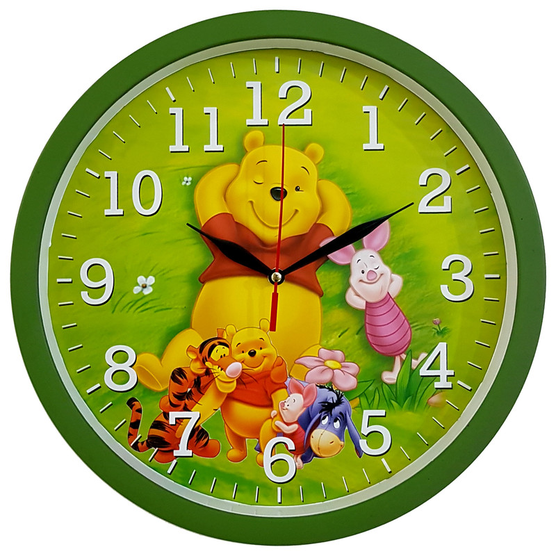 ساعت دیواری کودک کد 310-POOH-GR ساعت دیواری کودک کد 310-POOH-GR