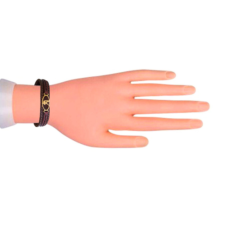 دستبند چرم وارک طرح نماد ماه بهمن مدل پرهام کد rb68 دستبند چرم وارک طرح نماد ماه بهمن مدل پرهام کد rb68