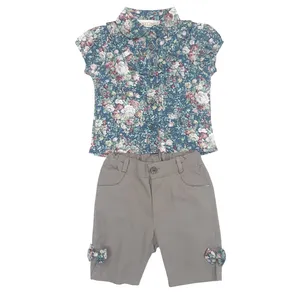  ست شومیز و شلوارک نوزادی نرمی کد S103