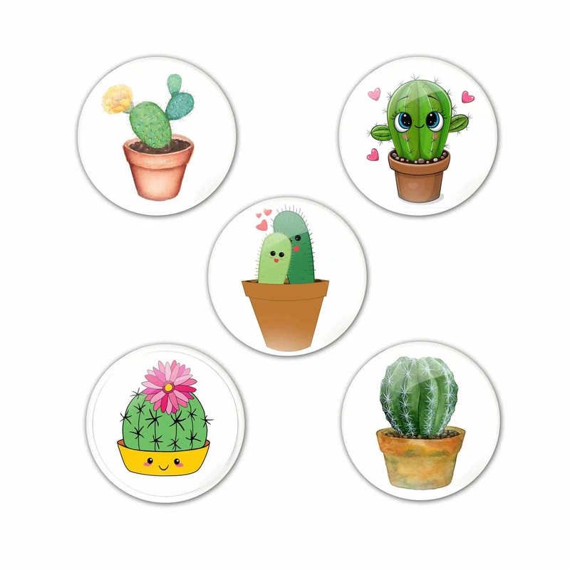 مگنت طرح کاکتوس کد 21361 مجموعه 5 عددی