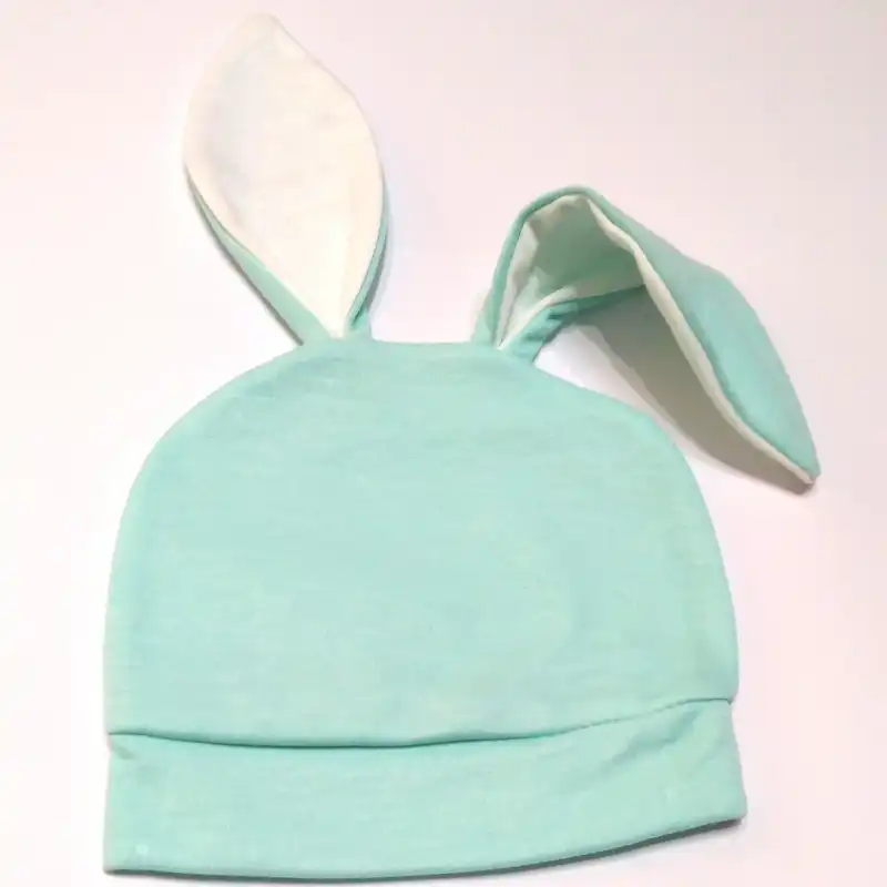 ست سرهمی و کلاه نوزاد طرح خرگوش کد M211