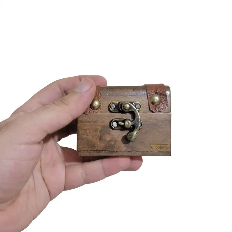 جعبه هدیه چوبی نو مدل جنگلی سایز 8