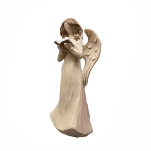 مجسمه مدل فرشته و کتاب