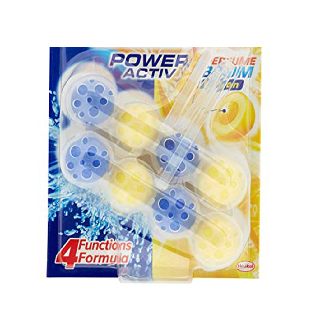 قرص بوگیر توالت فرنگی پاور اکتیو مدل limon بسته دو عددی