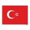 استیکر مستر راد طرح پرچم ترکیه مدل HSE 229