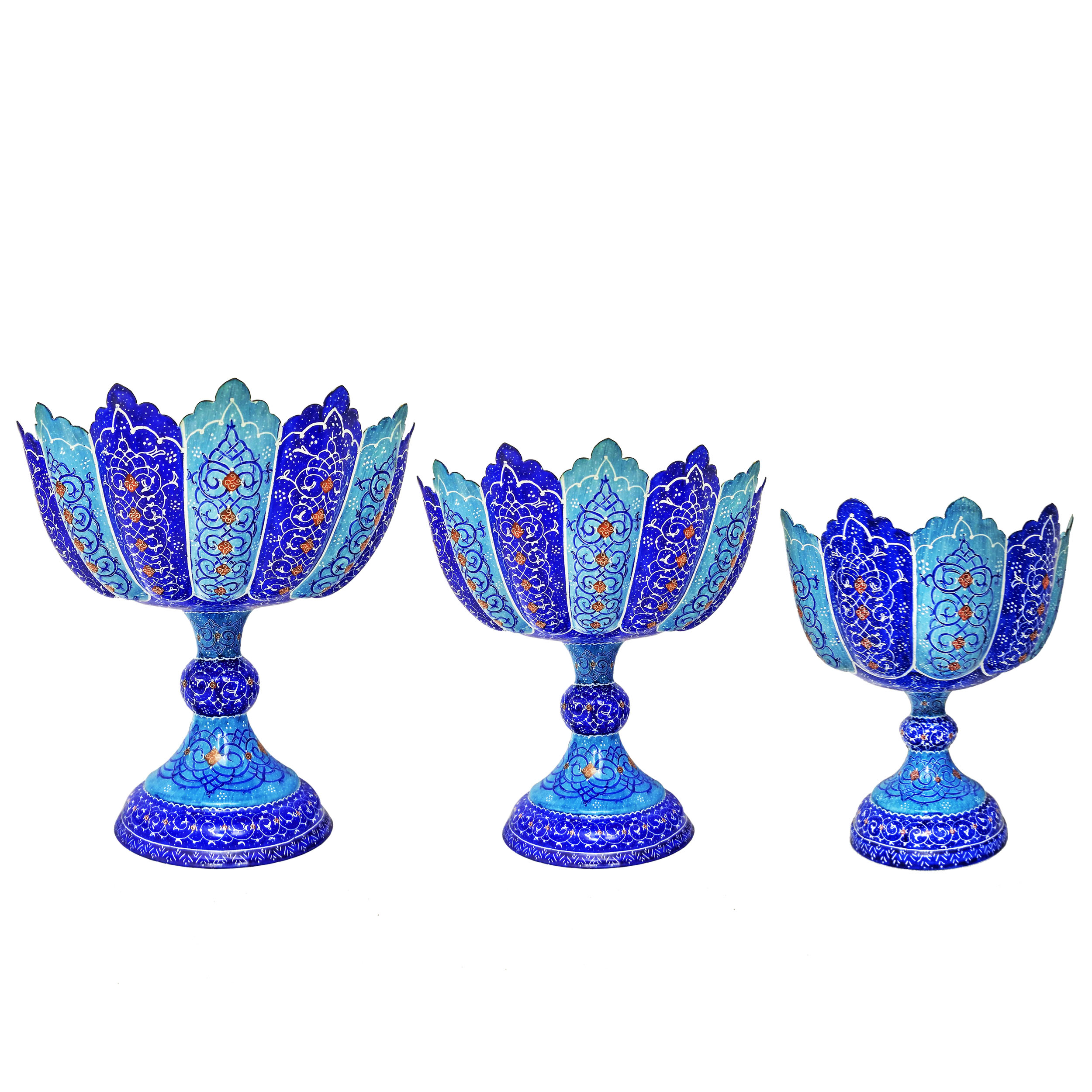 ست 3 تکه شکلات خوری میناکاری کد KB302520-3