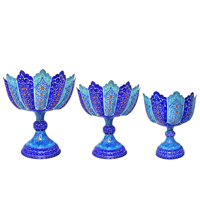 ست 3 تکه شکلات خوری میناکاری کد KB302520-3
