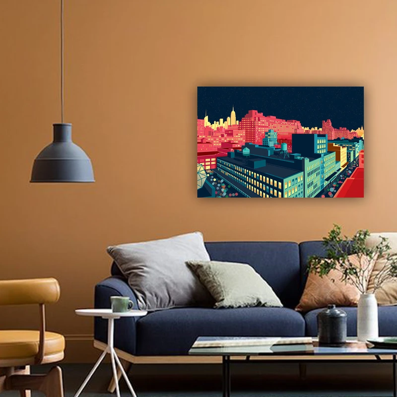 تابلو شاسی طرح Meatpacking District by Night کد 221